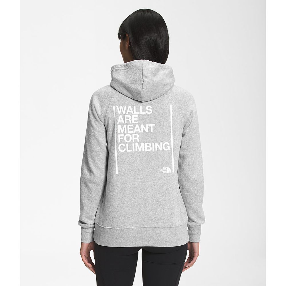 The North Face Hoodie Womens Australia - The North Face Walls Pullover Light Grey (EID-941783)